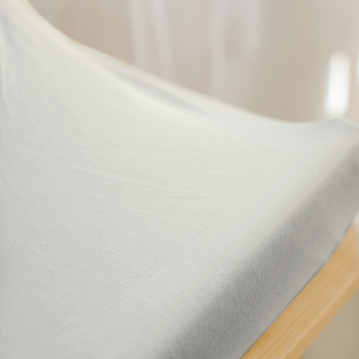 Goumi Viscose + Organic Cotton Changing Pad Cover - Cloud
