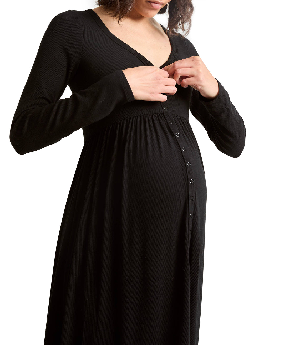 Hatch CollectionThe Softest Rib Maternity Nursing Friendly Dress