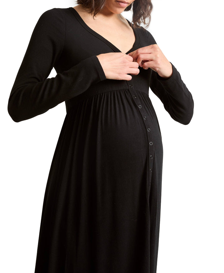 Hatch CollectionThe Softest Rib Maternity Nursing Friendly Dress