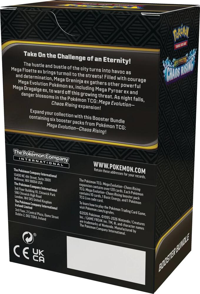 Pokemon Mega Evolution Chaos Rising Booster Bundle ME04