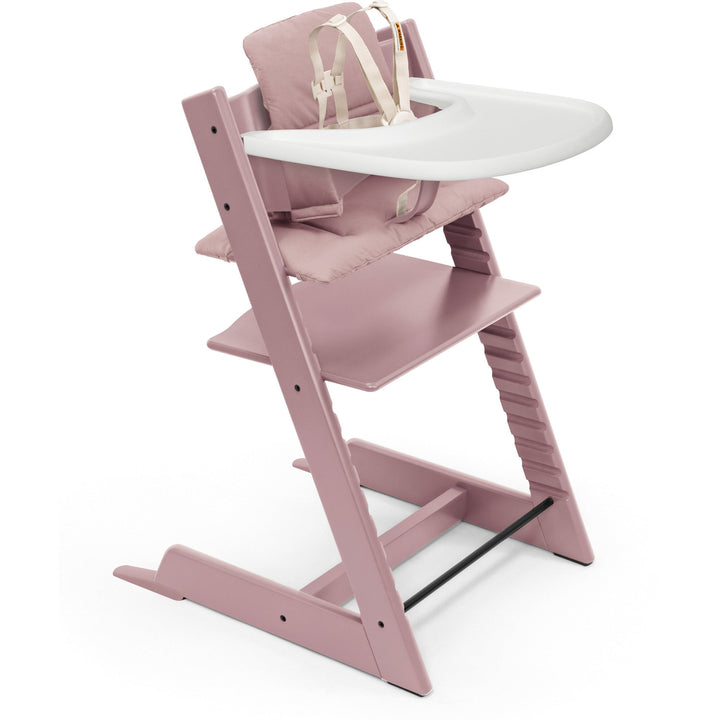 cushion stokke Stokke Tripp Trapp High Chair² with Cushion + Tray, White + Anthracite Cushion, White Tray