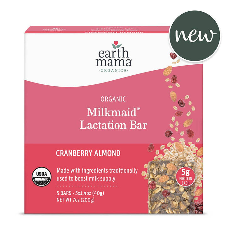 Earth Mama Organic Milkmaid® Lactation Bars - Cranberry Almond