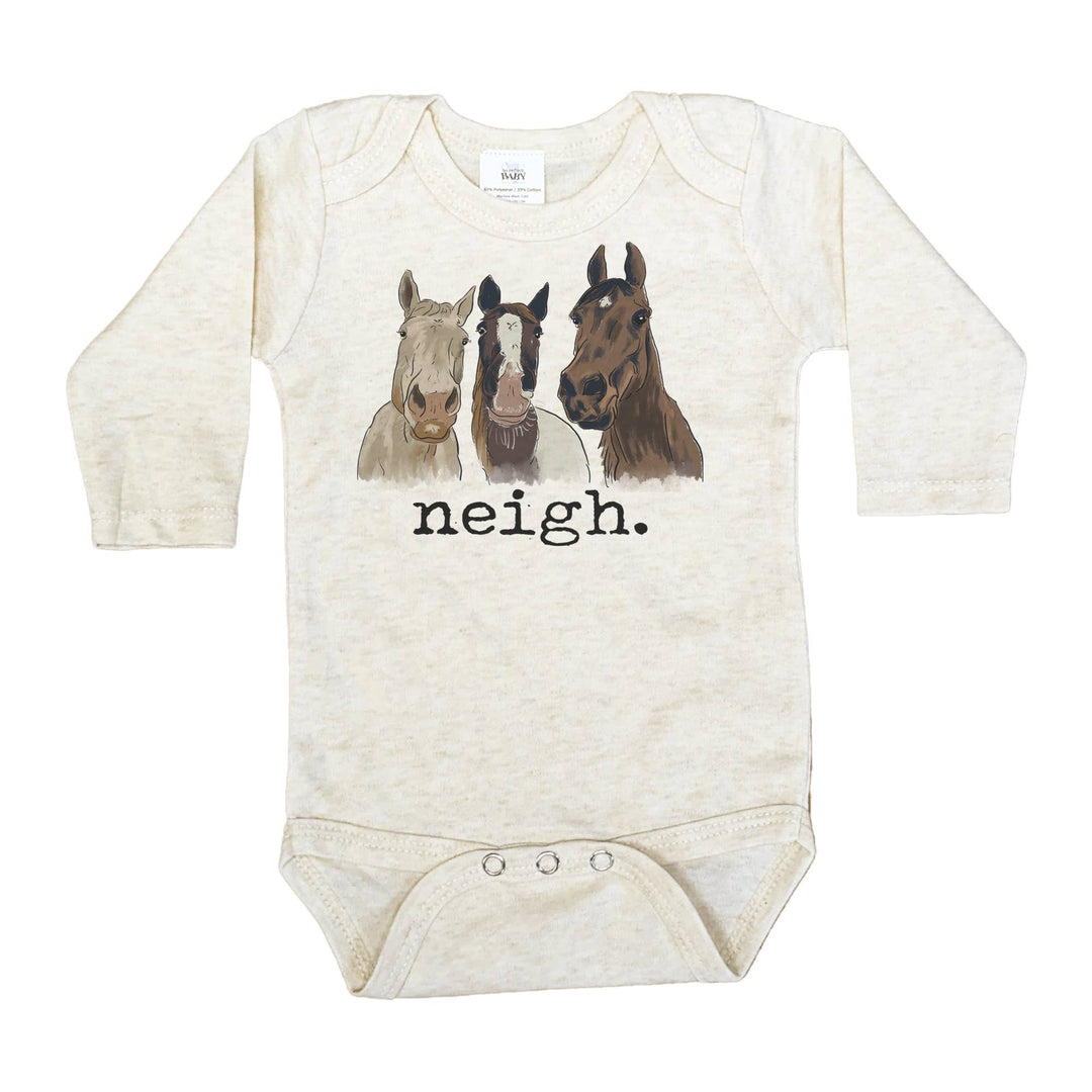 Barefoot Baby "Neigh" Horse Onesie