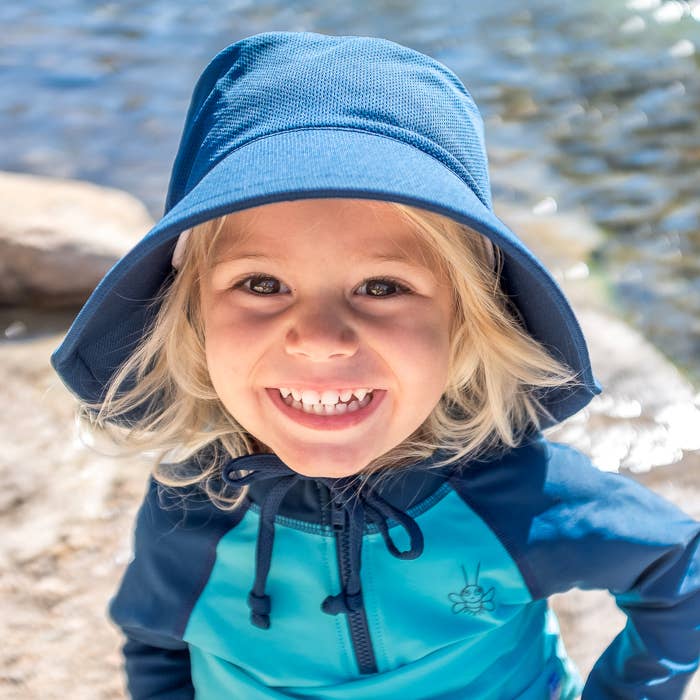 Green Sprouts Breathable Bucket Sun Protection Hat - Navy