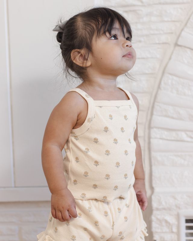 Quincy Mae Evie Tank + Shortie Set - Buttercup