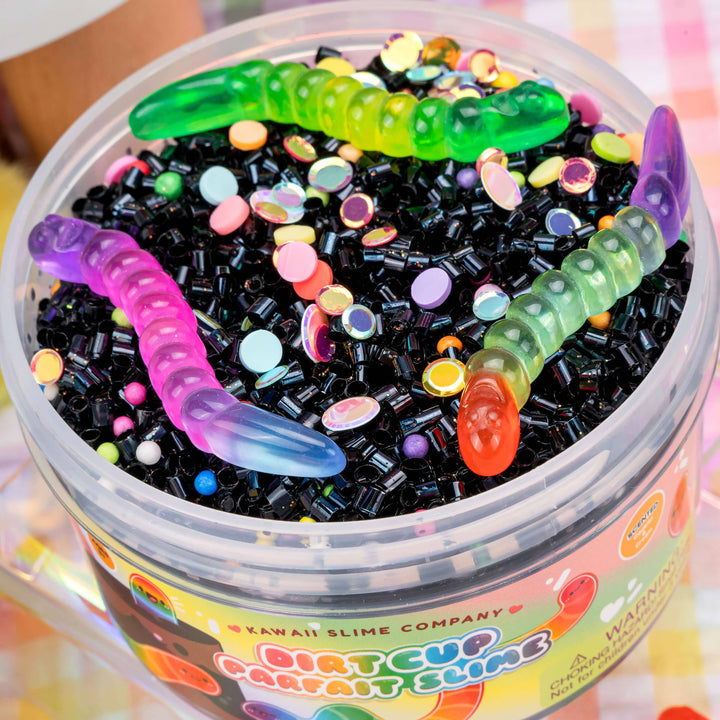 Kawaii Slime Dirt Cup Parfait Crunchy Signature Dome Slime