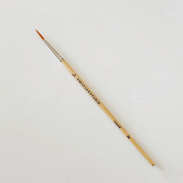 Emily Lex Studio Watercolor Paintbrush Set - Five Wood Brushes