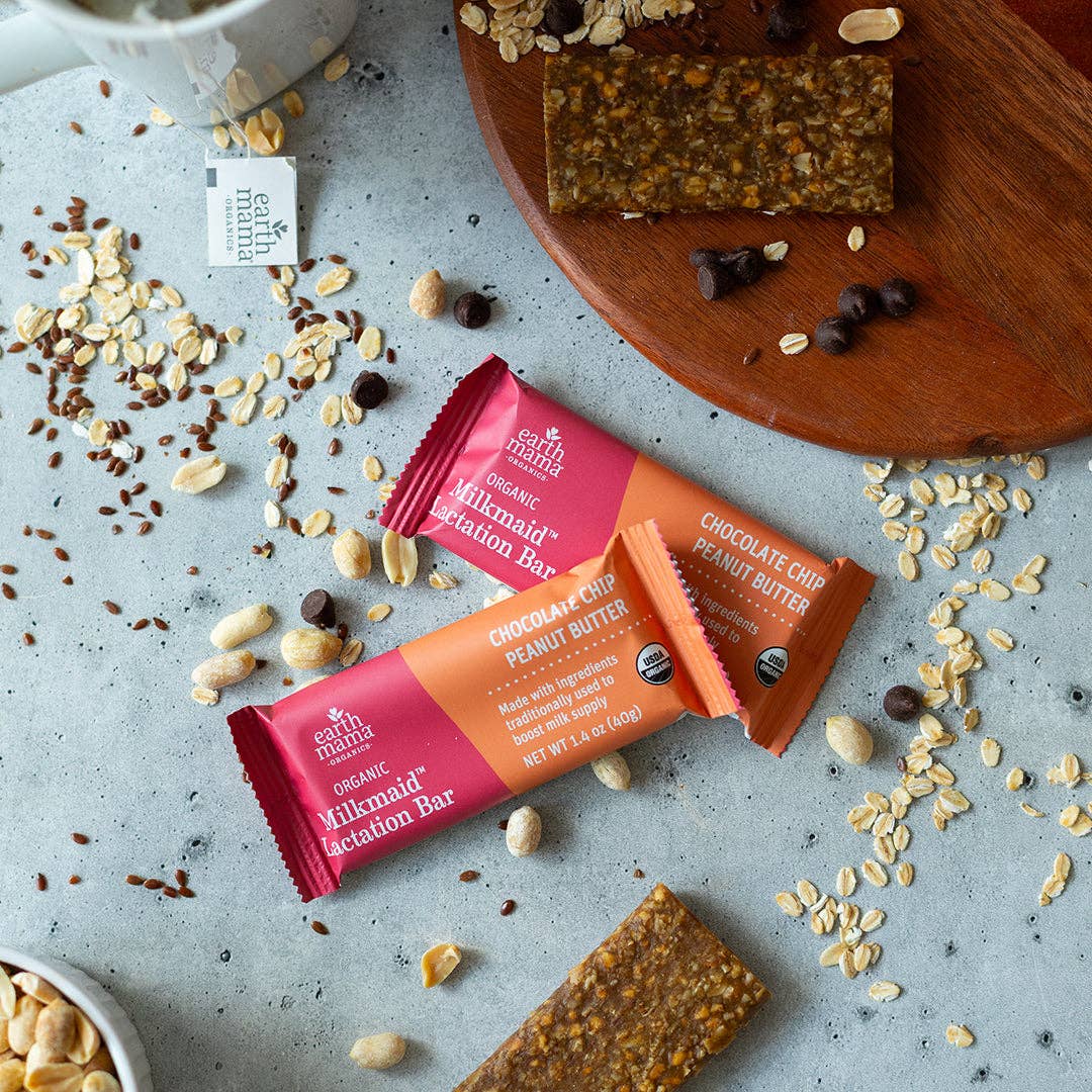 Earth Mama Organic Milkmaid® Lactation Bars - Chocolate Chip Peanut Butter
