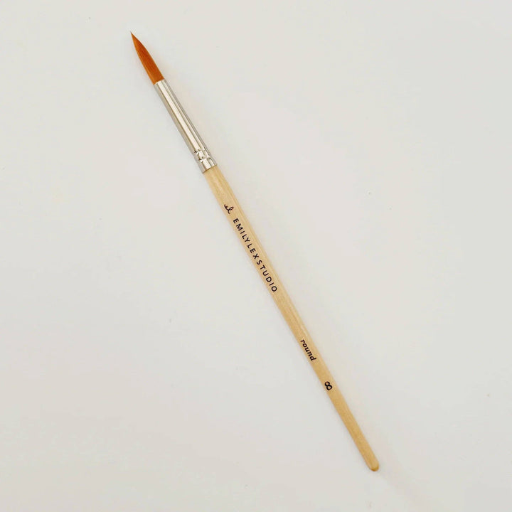 Emily Lex Studio Watercolor Paintbrush Set - Five Wood Brushes