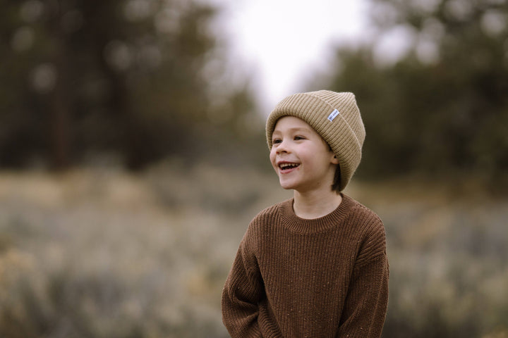 Hey August Thick Knit Beanie - Pebble 