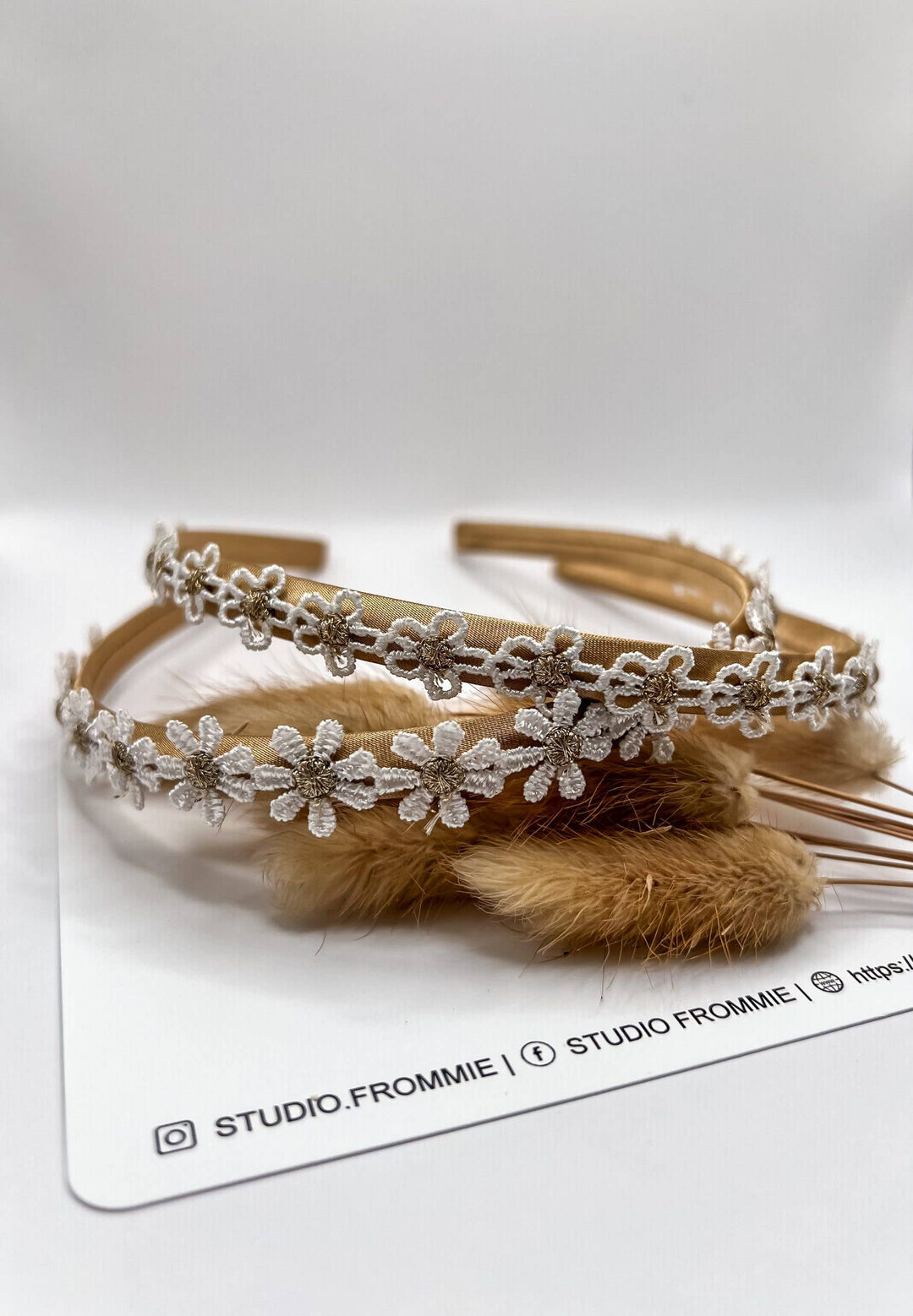 Studio Frommie Golden Daisy Tiara Headband
