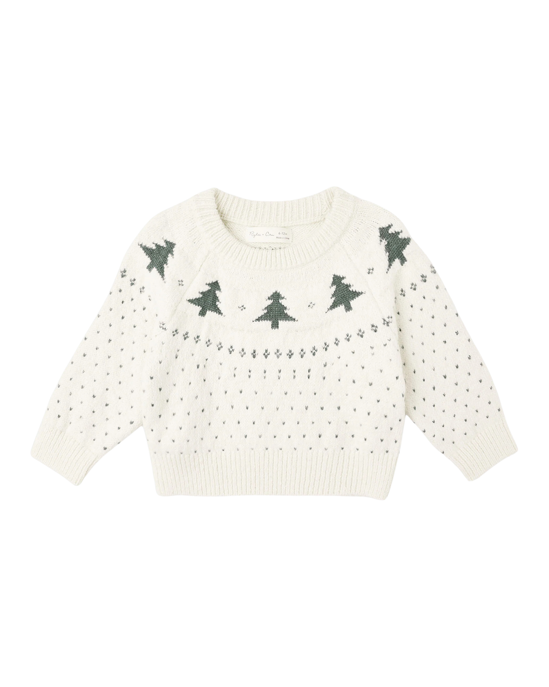 Rylee + Cru Fair Isle Sweater - Trees