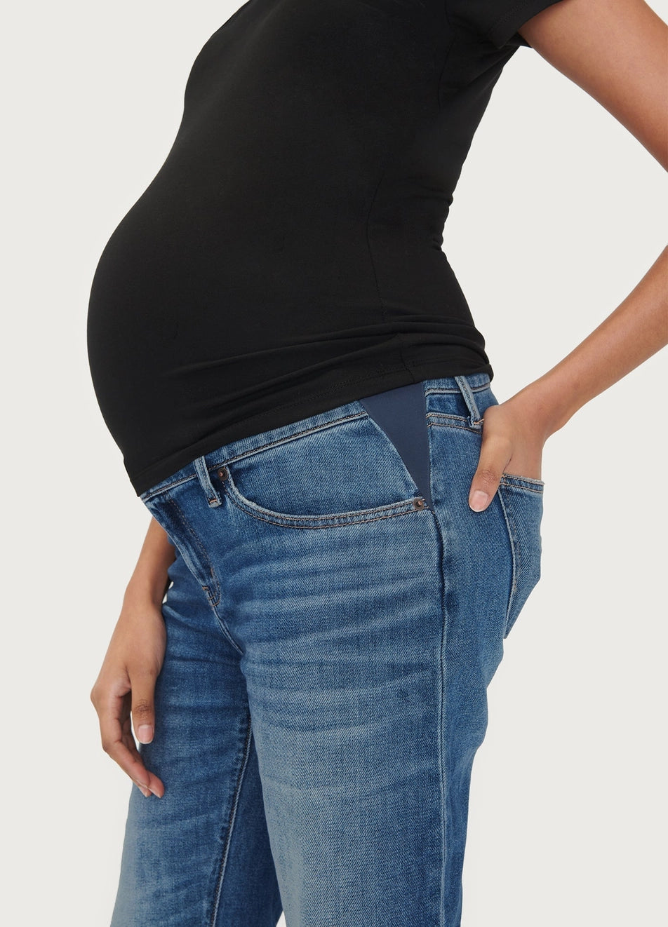 Hatch Collection The Boyfriend Maternity Jean - Indigo