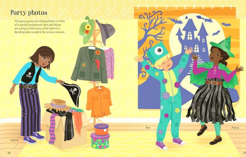 Usborne Sticker Dolly Dressing Halloween Party