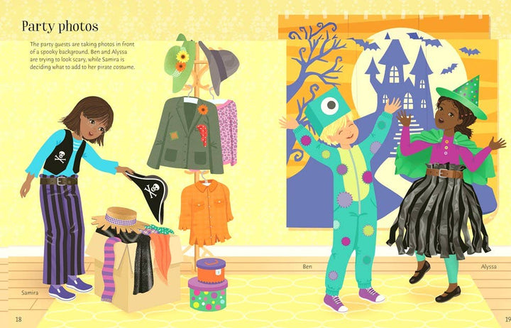 Usborne Sticker Dolly Dressing Halloween Party