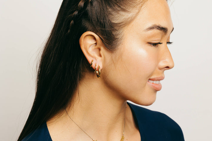 Bronwen Handy Huggie Hoops - Small 