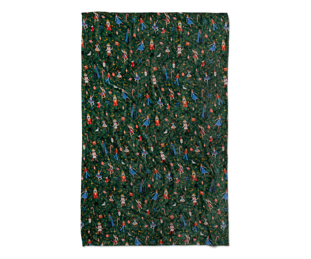 Rifle Paper Co Nutcracker Fleece Blanket