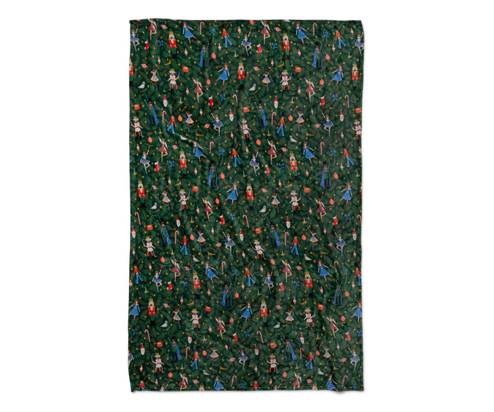 Rifle Paper Co Nutcracker Fleece Blanket