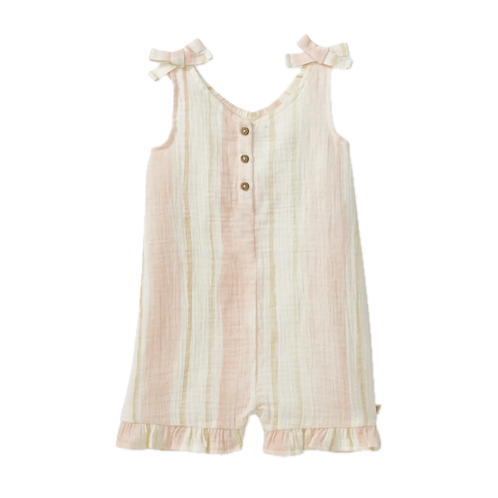 Burt's Bees Pacific Stripe Organic Girl Romper