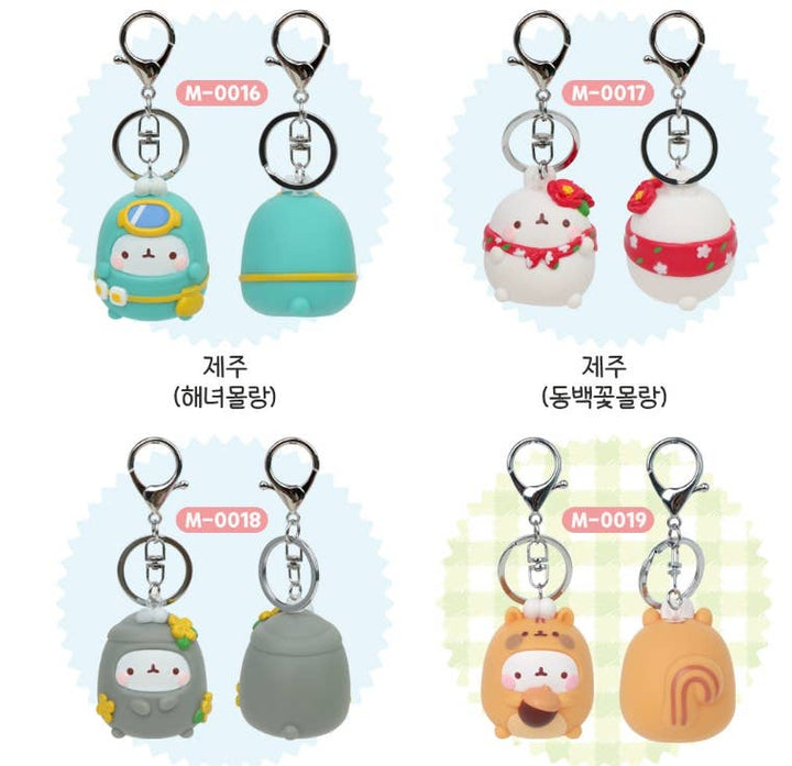 Molang Figure Keyring Bag Charms– Random Design