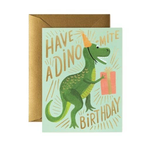 Rifle Paper Co. Dino-mite Birthday Card