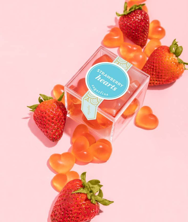 Sugarfina Strawberry Hearts  - Small