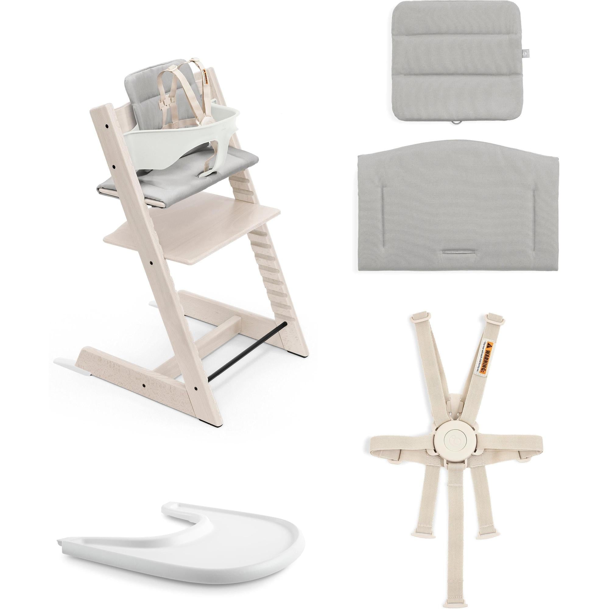 Stokke Tripp Trapp High Chair² with Cushion + Stokke Tray