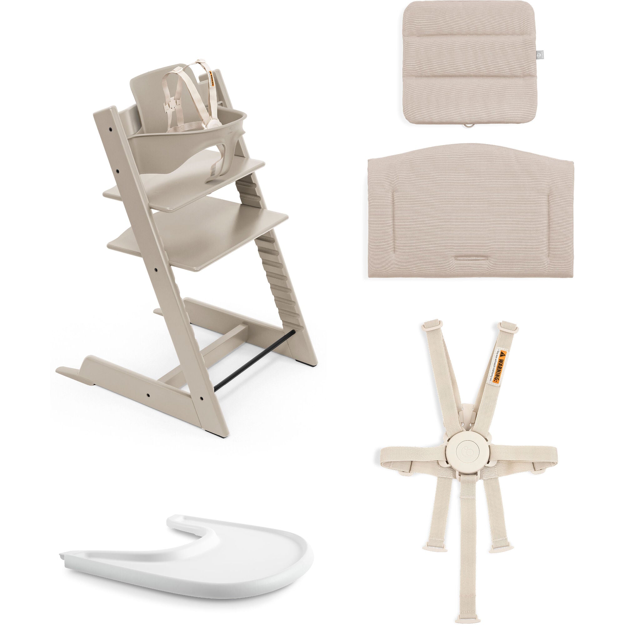 Stokke Tripp Trapp High Chair² with Cushion + Stokke Tray