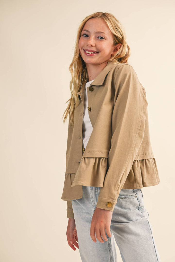 Heart And Arrow Cropped Field Jacket