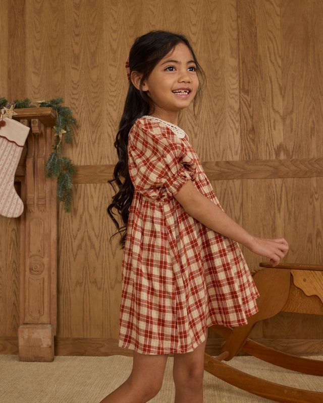 Rylee + Cru Heidi Dress - Red Plaid