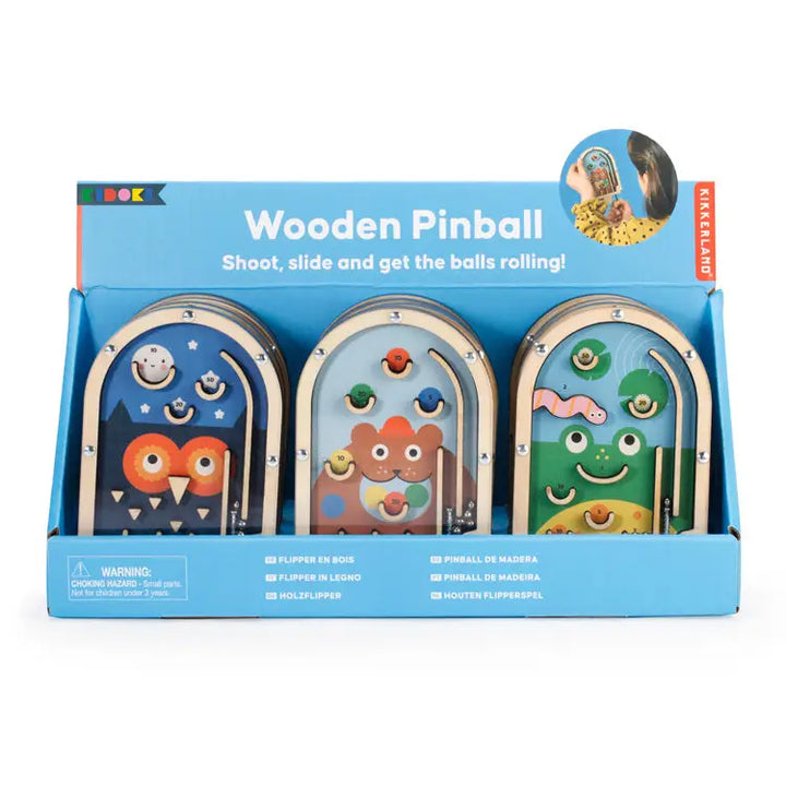 Kikkerland Wooden Pinball