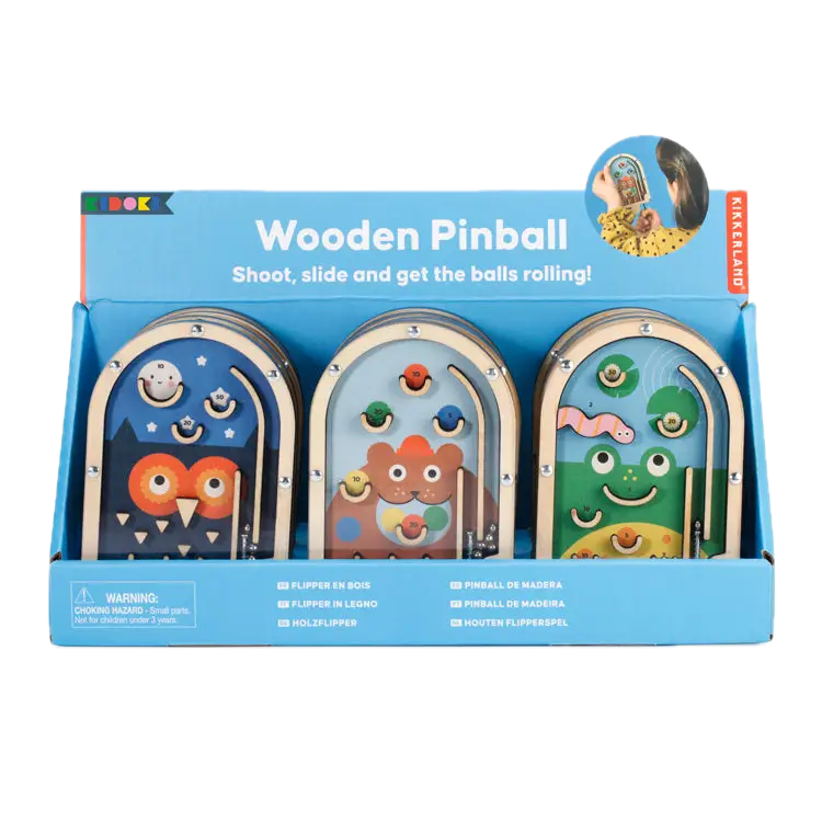 Kikkerland Wooden Pinball