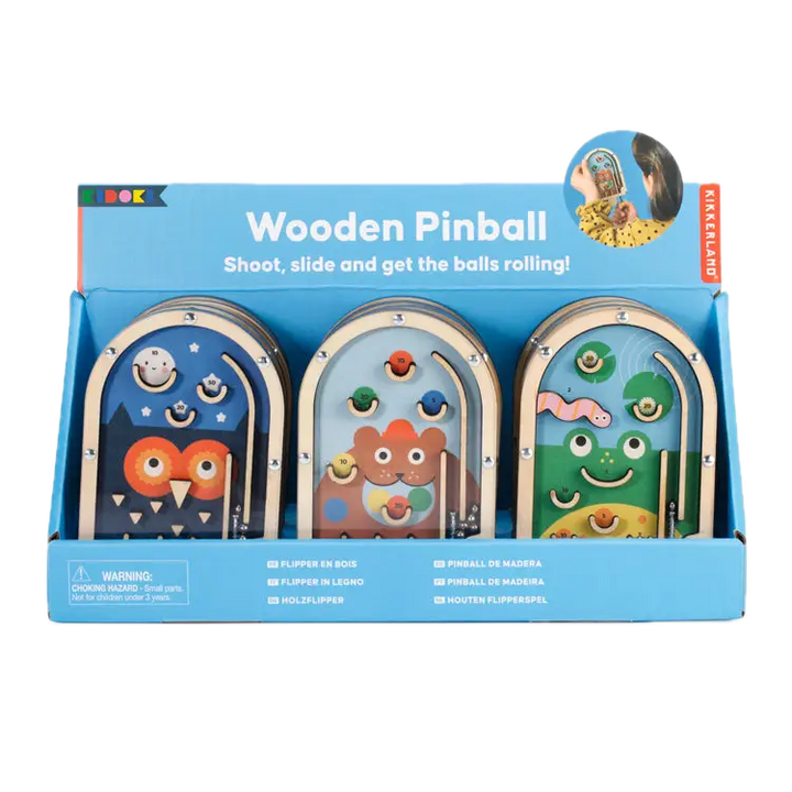 Kikkerland Wooden Pinball