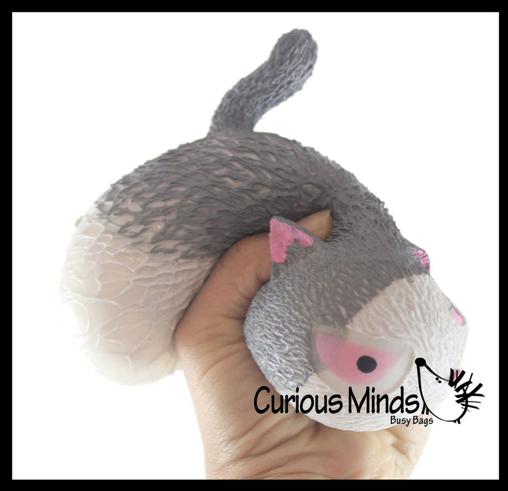Angry Cat Soft Fluff Doh Squeeze Stress Balls  -