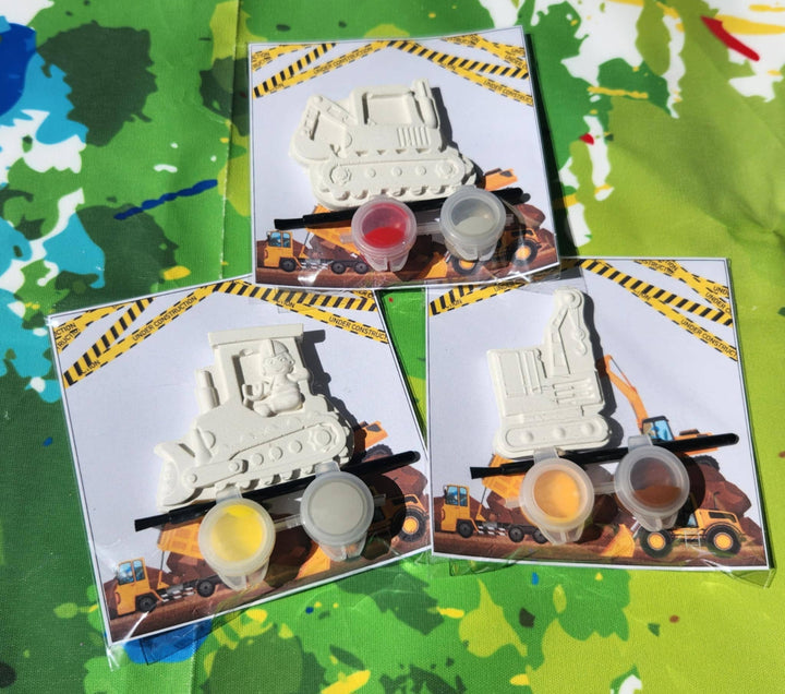 Snazzy Crayons - Construction Truck DIY Paint Kits Creative Party Favors