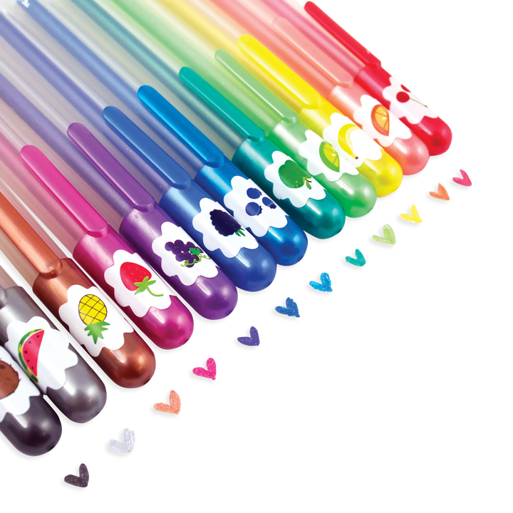 Ooly Yummy Yummy Scented Glitter Gel Pens (Set of 12)