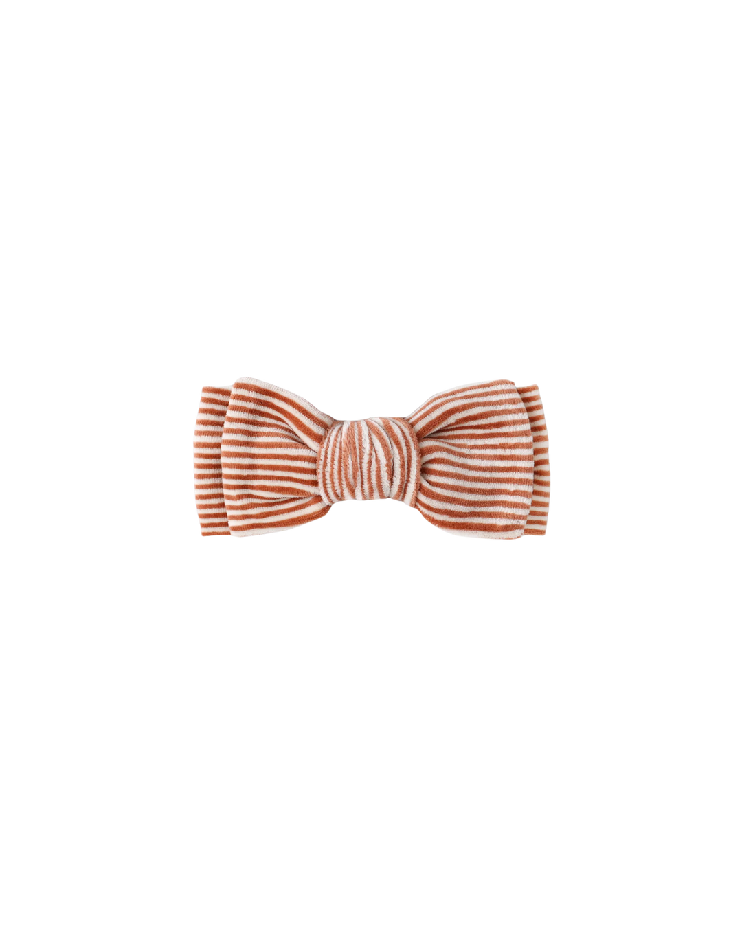 Quincy Mae Velour Bow Headband - Candy Stripe