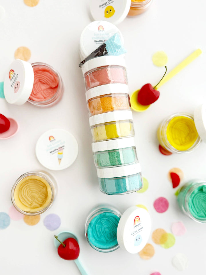 Earth Grown KidDoughs Ice Cream Mini KidDough Rainbow Set