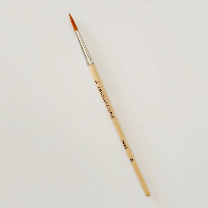 Emily Lex Studio Watercolor Paintbrush Set - Five Wood Brushes