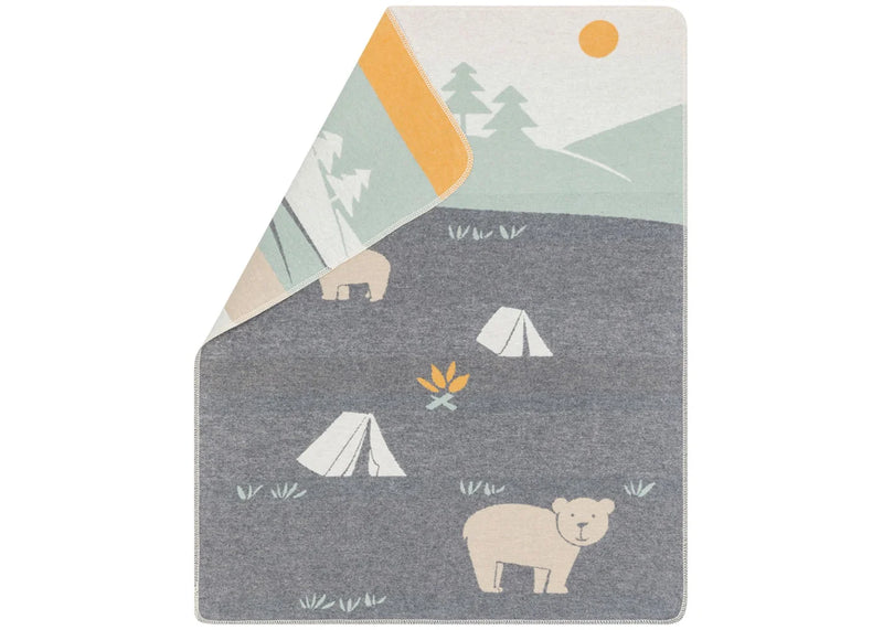 David Fussenegger Juwel Baby Blanket - Camping Bears