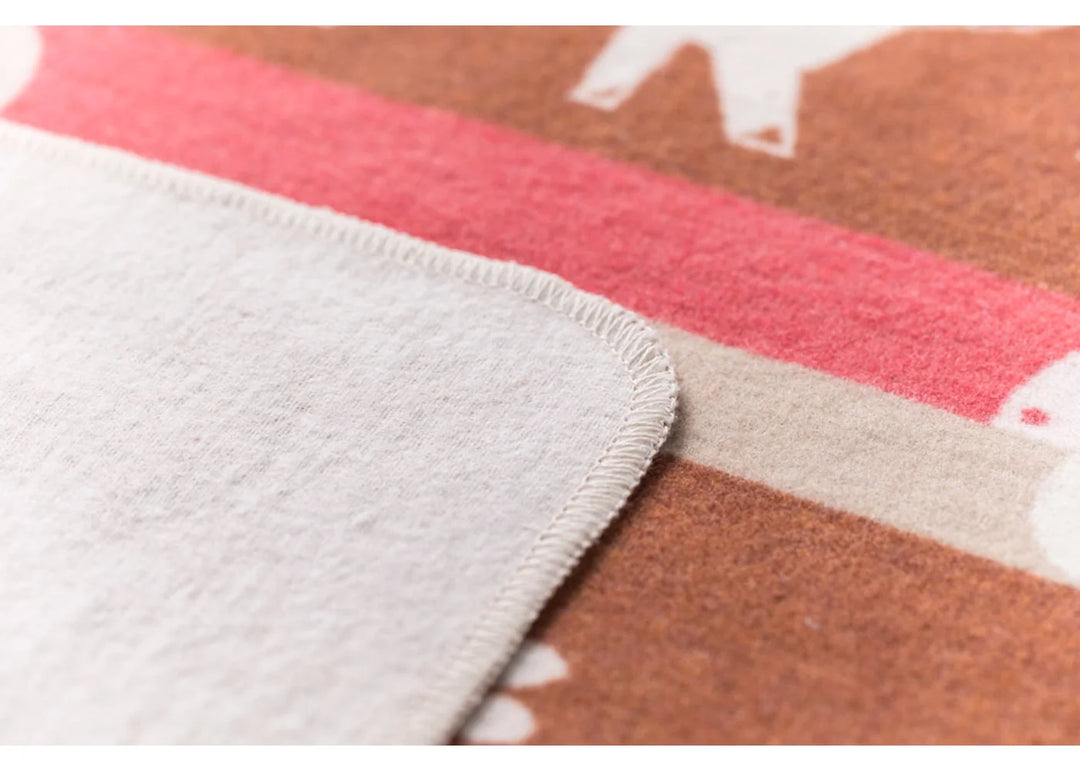 David Fussenegger Juwel Baby Blanket - Fox And Mushroom