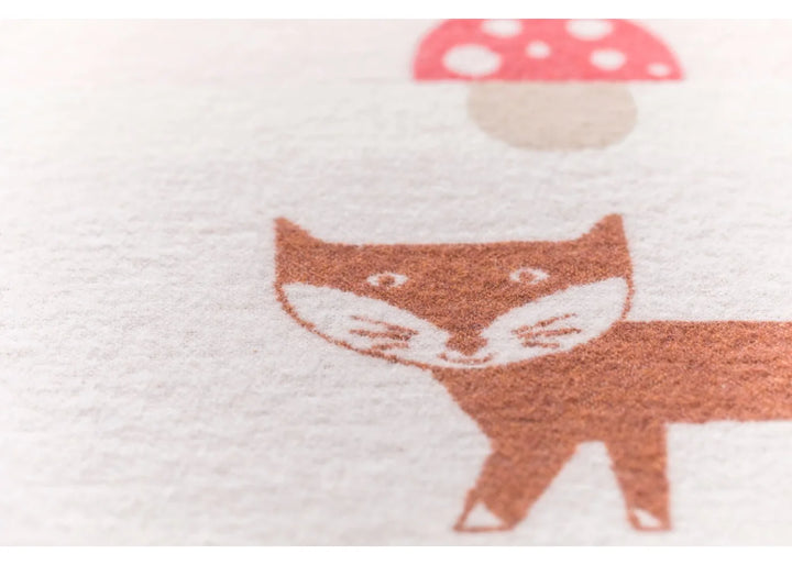 David Fussenegger Juwel Baby Blanket - Fox And Mushroom
