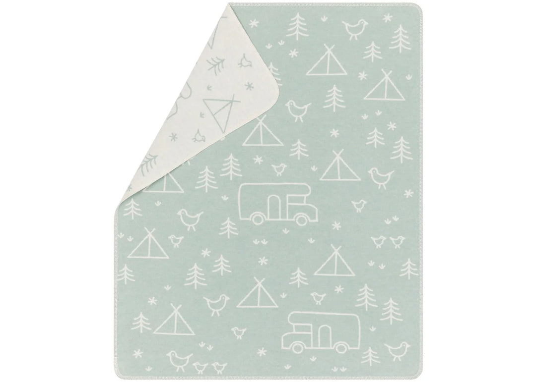 David Fussenegger Juwel Baby Blanket - Camping Green