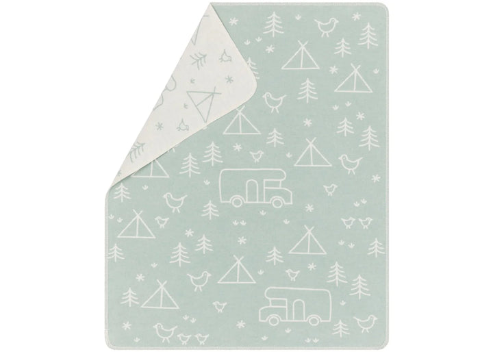 David Fussenegger Juwel Baby Blanket - Camping Green