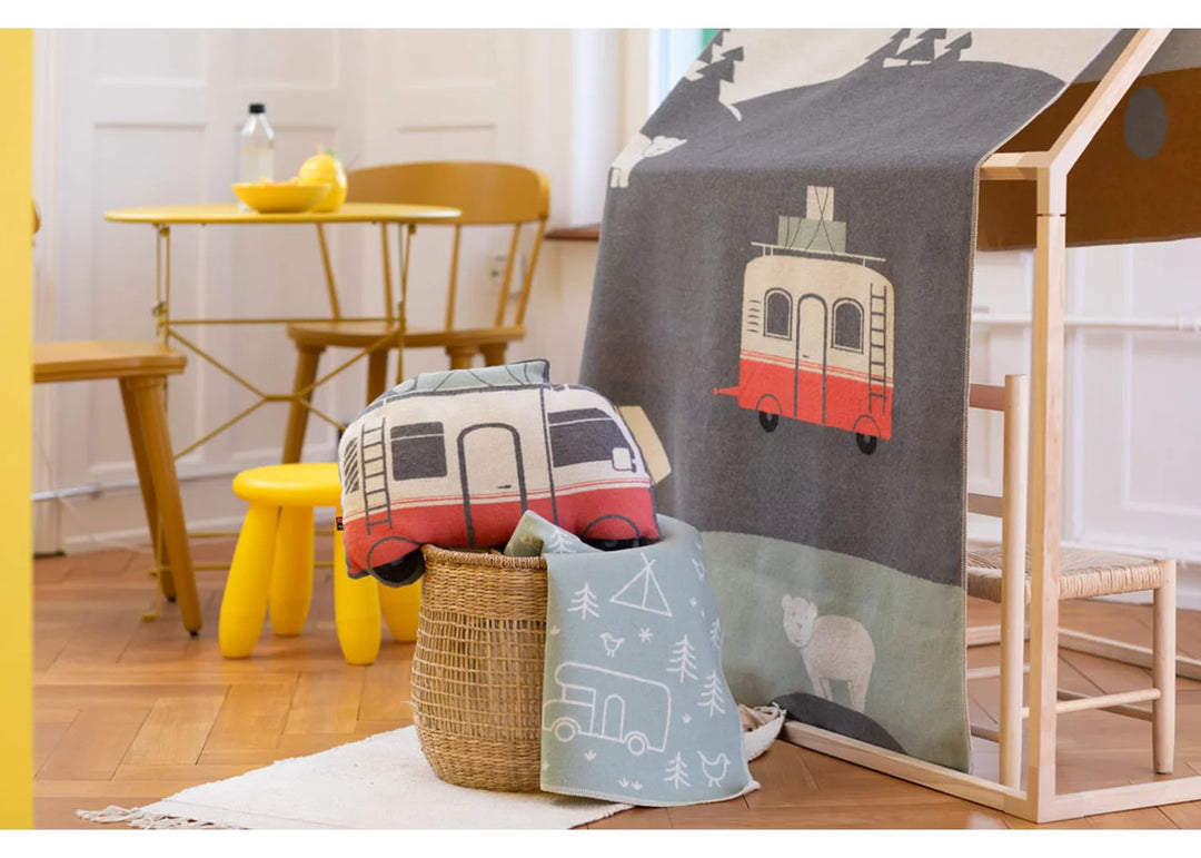 David Fussenegger Juwel Baby Blanket - Camping Green