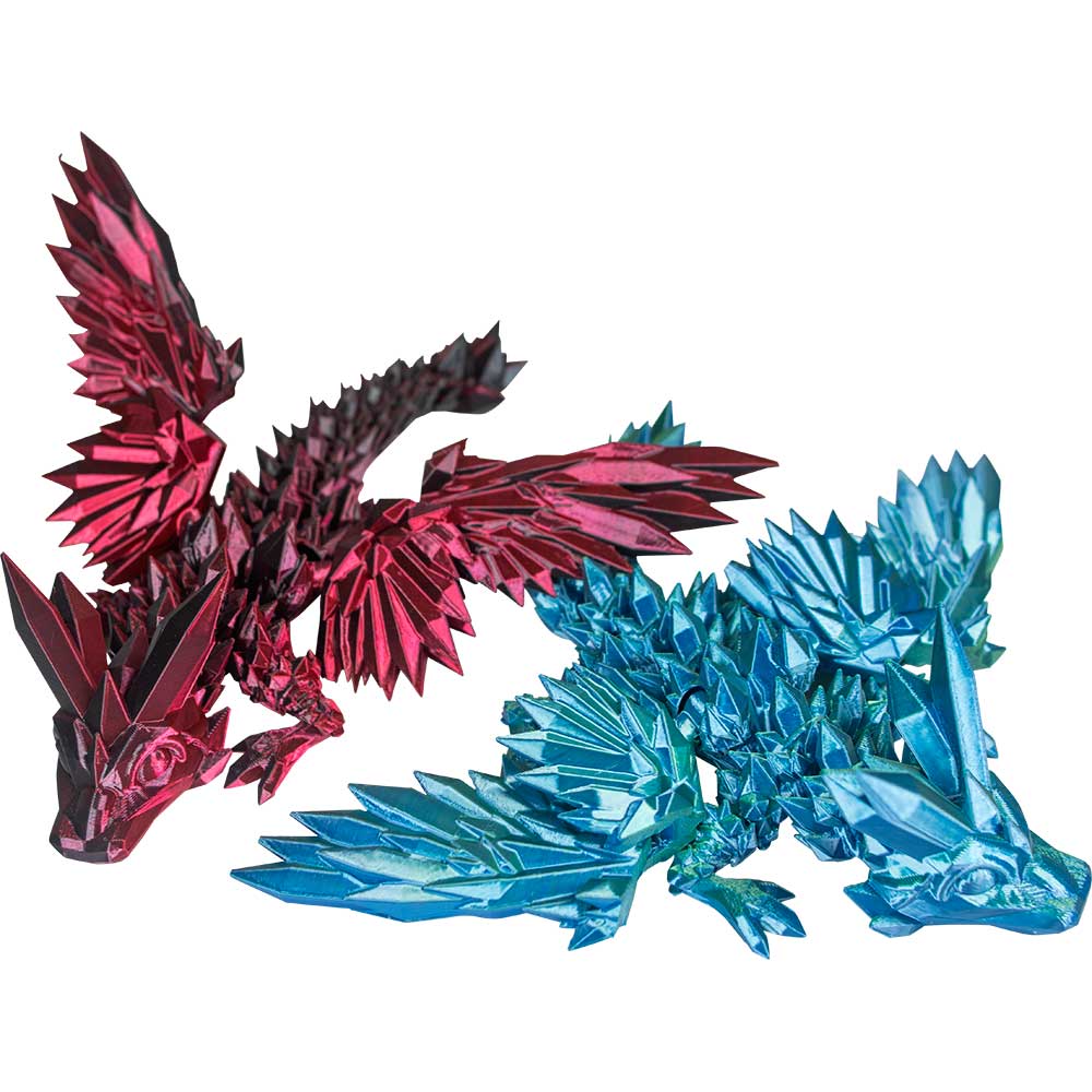 Kheops International Medium Crystal Winged Dragon - Assorted Colors