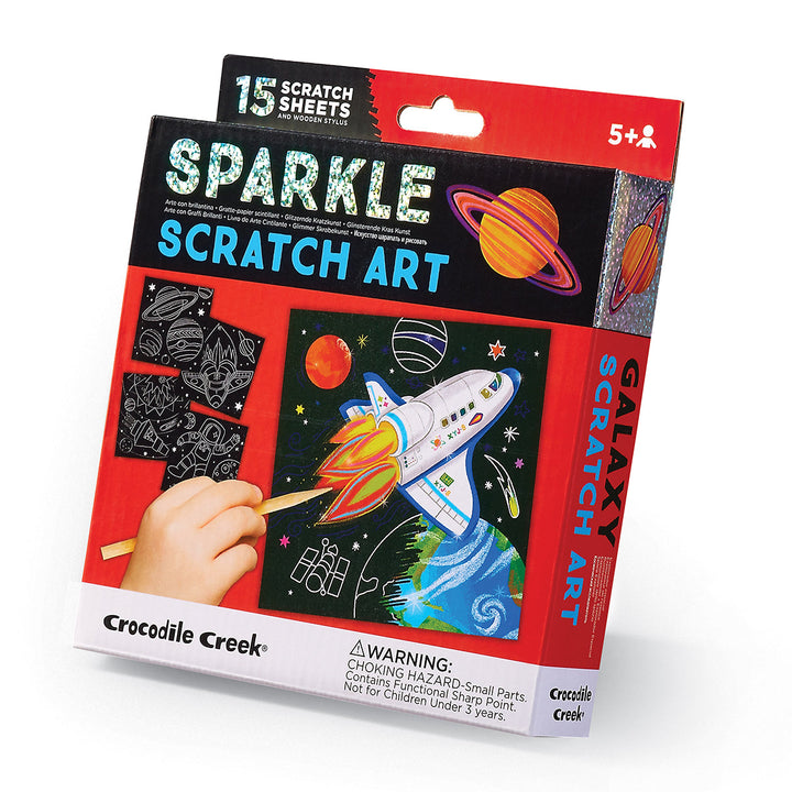 Crocodile Creek Sparkle Scratch Art- Galaxy