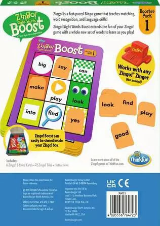 ThinkFun Zingo! Sight WordsBoost - Booster Pack 1