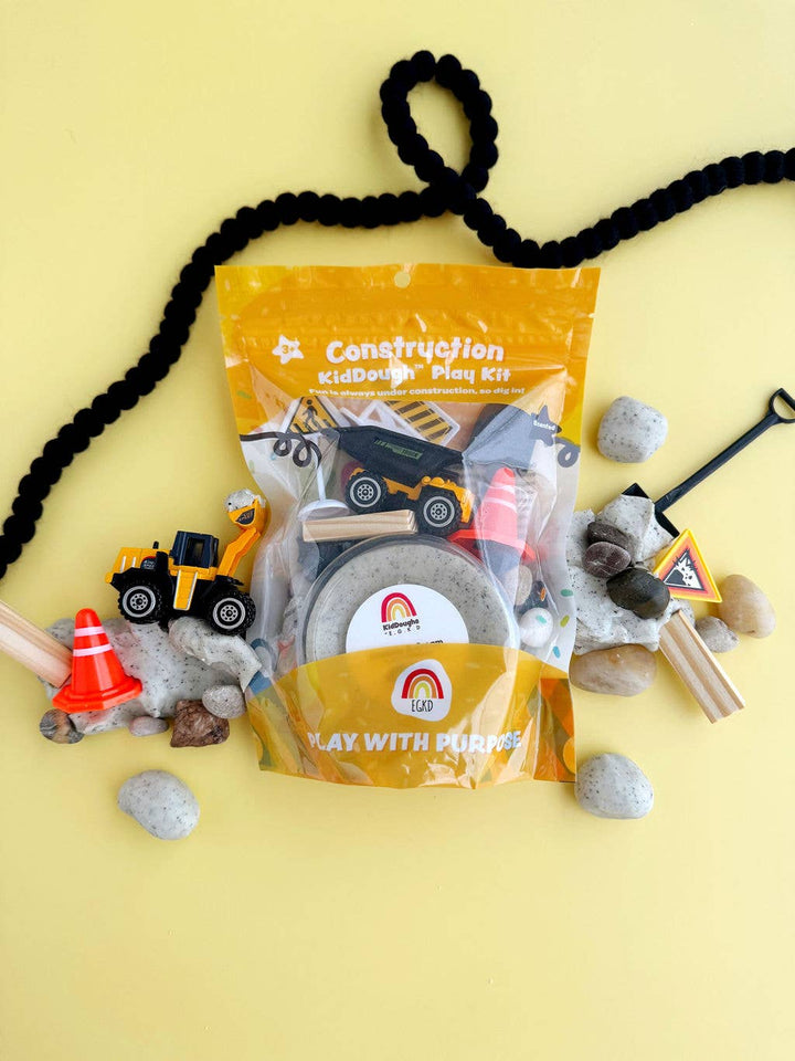 Earth Grown KidDough Construction To Go (Cookies & Cream) Play Kit