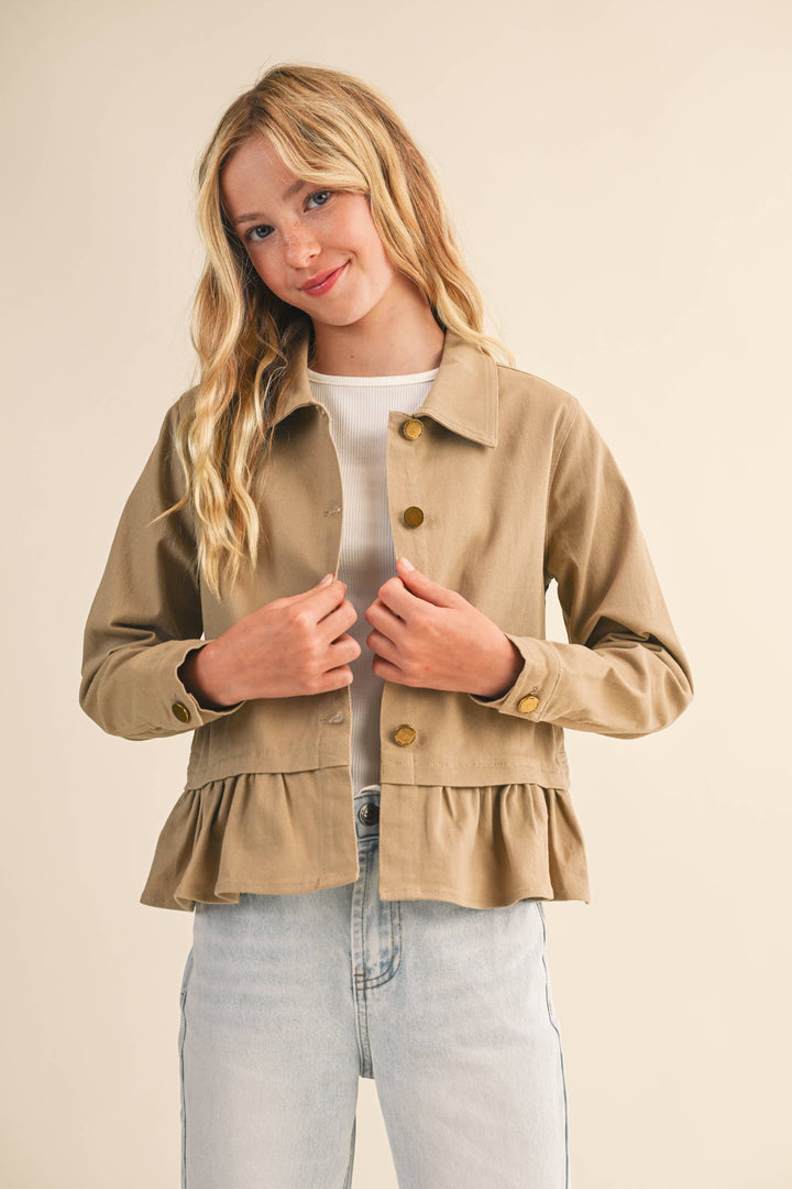 Heart And Arrow Cropped Field Jacket